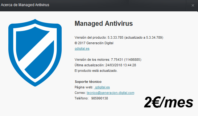 Antivirus administrado